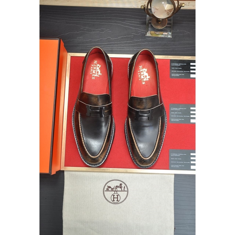 H**mes leather shoes